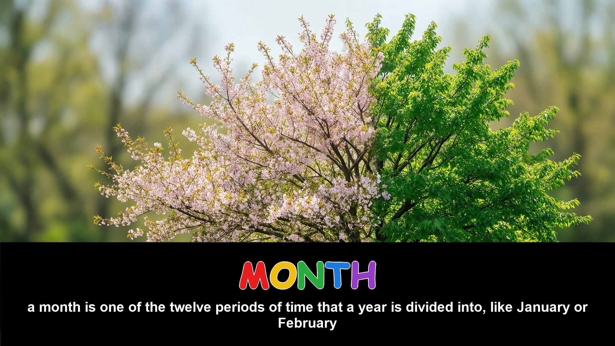 English Illustration for month